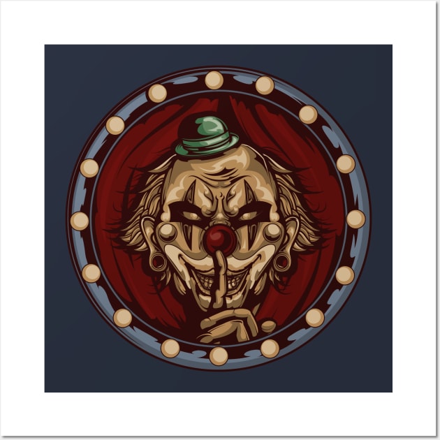 Circus Clown Wall Art by evolet store
